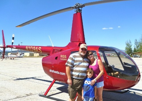 Family in Front of the Helicoter